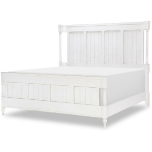 Vintage Market Shelter Queen Bed - Picket Fence