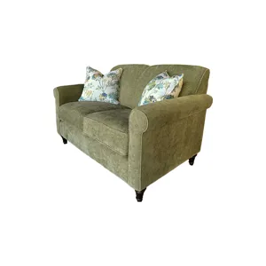 Poplin Olive Upholstered Loveseat