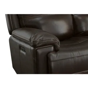 Fenwick Leather Power Reclining Sofa w/ Power Headrests