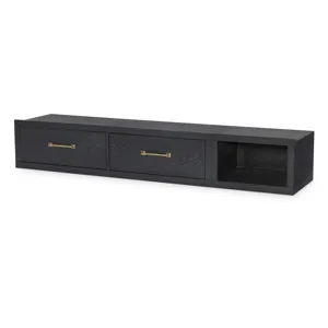 Flatiron Black Underbed Storage Unit Black Finish