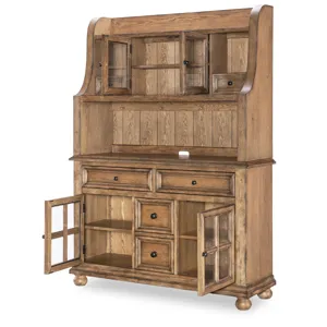 Vintage Market Complete Hutch And Server