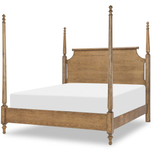 Vintage Market Queen Poster Bed - Barnwood