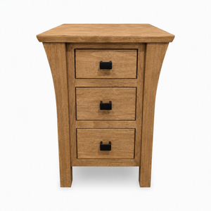 Marco Maple 3 Drawer Nightstand - Latte