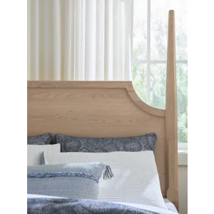 Tide & Timber-Clear Oak Pencil Poster Bed - Queen