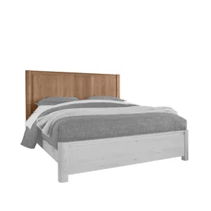 Lodge & Loft-Blond Oak Radius Poster Headboard - King