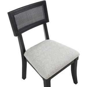 Colvin Black Cane Side Chair