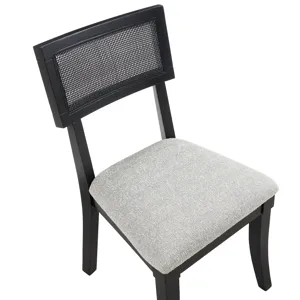 Colvin Black Cane Side Chair