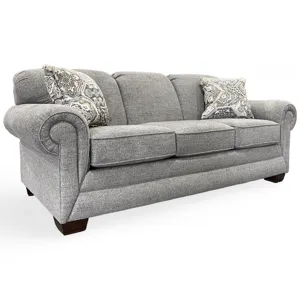 Monroe Sofa - Lucille Mushroom w/Garcia Toast Pillow
