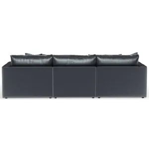 Remington 3 Piece Sectional Sofa Chaise - Slate