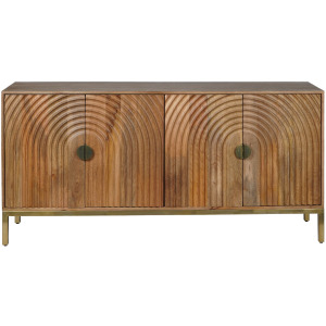 Asher 69″ Mid-Century Mango Wood Sideboard