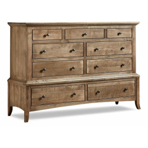 Provence Maple 9 Drawer Dresser On Dresser - Sandstone