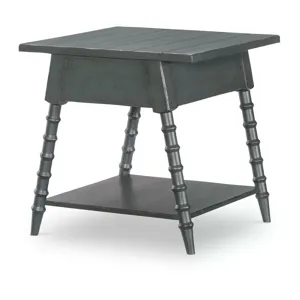 Vintage Market Splayed Bobbin Leg 1 Drw End Table