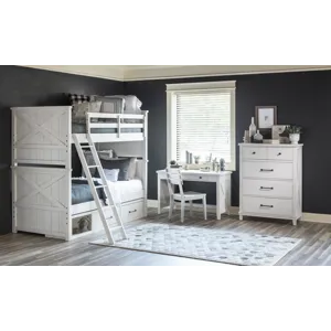 Flatiron White Underbed Storage Unit White Finish