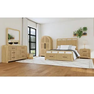 Ridgemont Storage Bed in Natural