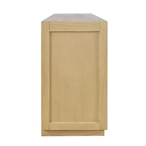 Auburn Hills 60" Contemporary Media Console - Light Oak