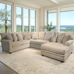 Livingston 3 PC Sectional - Linen