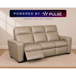 Sense Power Reclining Immersive Audio Sofa with Power Headrest, & Lumbar