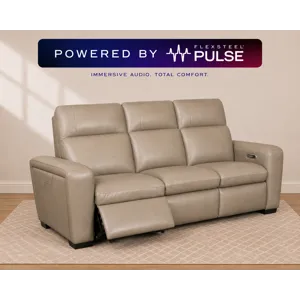 Sense Power Reclining Immersive Audio Sofa with Power Headrest, & Lumbar