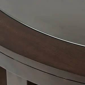 Urban Icon Round Castered Cocktail Table - Merlot