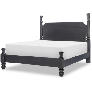 Vintage Market Chimney Post King Bed - Kettle Black