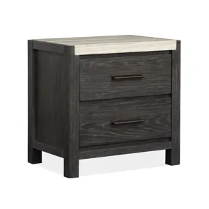 Plum Creek Drawer Nightstand - Black