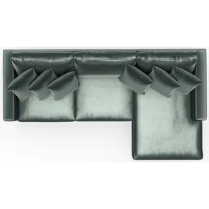 Remminton 3 PC Sectional Sofa Chaise - Pine