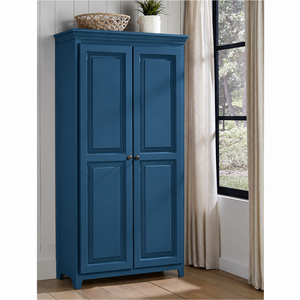 Tall 2 Door Pantry Cabinet - Wedgewood Blue 