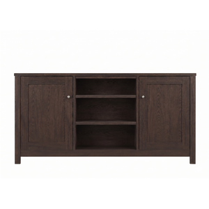 60" Shaker Wood TV Console w/Wood Doors