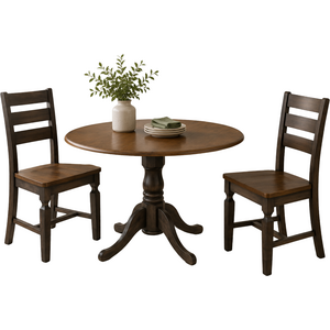 3 PC Dining Set in Hickory & Coal