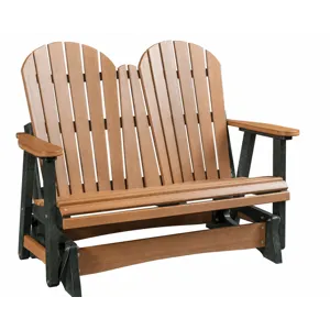 Cambridge Outdoor Double Glider Chair - Cedar/Turf Green