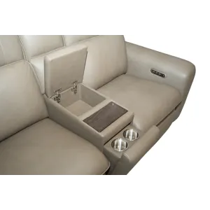 Sense Power Reclining Immersive Audio Loveseat with Console, Power Headrest, & Lumbar