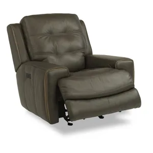 Wicklow Leather Power Gliding Recliner W/ Power H