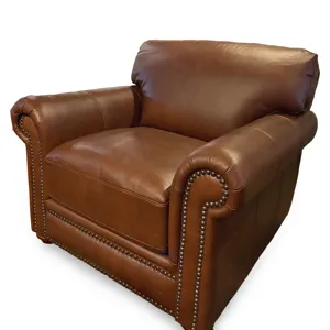 London Walnut Leather Chair