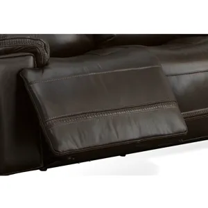 Fenwick Leather Power Reclining Sofa w/ Power Headrests