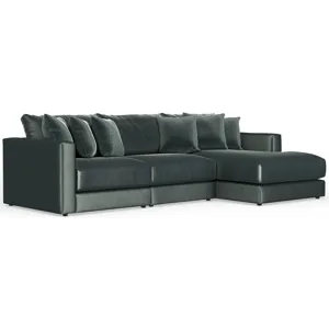 Remminton 3 PC Sectional Sofa Chaise - Pine