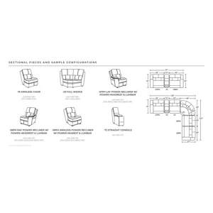 Henry 6 PC Power Reclining Sectional