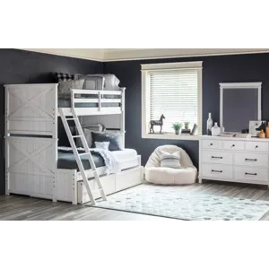 Flatiron White Trundle Storage Drawer White Finis