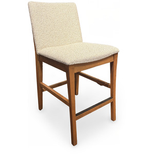 Cassis 24" Upholstered Barstool - Rustic Cherry