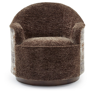 April Swivel Glider Chair - Chocolate