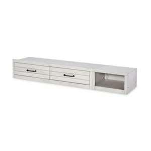 Summer Camp White Underbed Storage Unit White Fin