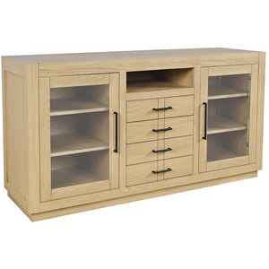 Auburn Hills 60" Contemporary Media Console - Light Oak