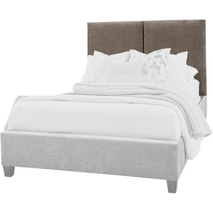 Joinery Upholstered Queen Headboard - Brindle Grey