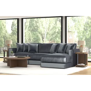 Remington 3 Piece Sectional Sofa Chaise - Slate