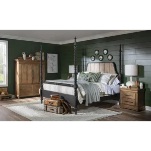 Vintage Market Nightstand 2 Drw W Power