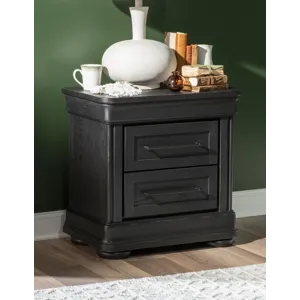 Vintage Market Nightstand 2 Drw W Power