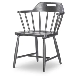 Vintage Market Spindle Back Arm Chair - Kettle Black