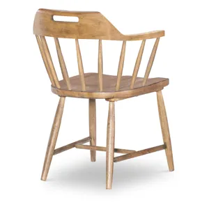 Vintage Market Spindle Back Arm Chair W. Handle Cut Out