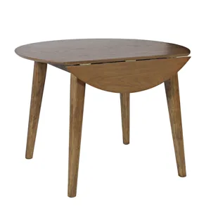 Percy 42" Contemporary Round Drop-Leaf Dining Table