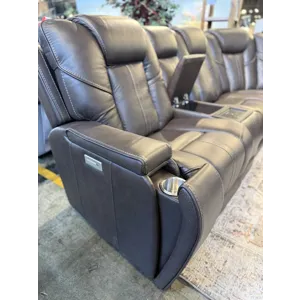 Daniel Immersive Audio 7PC Leather Sectional (Triple Power w/ Speakers, Heat, & Massage)