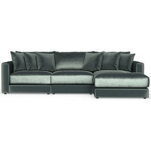 Remington 3 Piece Sectional Sofa Chaise - Pine
